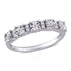 AMOUR AMOUR 1/10 CT TW DIAMOND ANNIVERSARY BAND IN 10K WHITE GOLD
