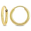 Amour 11mm Hoop Earrings In 14k Yellow Gold In Yellow