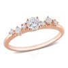 AMOUR AMOUR 1/2 CT TDW DIAMOND CLUSTER RING IN 14K ROSE GOLD