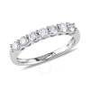 Amour 1/2 Ct Tw Diamond Anniversary Band In 10k White Gold In Gold / White