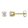 Amour 1/2 Ct Tw Diamond Stud Earrings In 14k Yellow Gold In Yellow