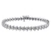 Amour Sterling Silver White Diamond Bracelet Jms003287 In Silver