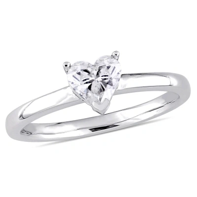 Amour 1/2 Ct Tw Heart-cut Diamond Solitaire Engagement Ring In 14k White Gold