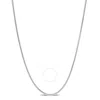 Shop Amour 1.2mm Snake Chain Necklace In Sterling Silver In White
