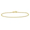 Amour 1.2mm Sparkling Singapore Bracelet In 14k Yellow Gold - 9 In In Yellow