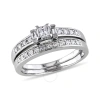Amour 1/3 Ct Tw Princess Cut In Silver / White