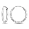 Amour 13mm Hoop Earrings In 14k White Gold In White
