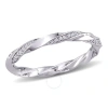 Amour 1/4 Ct Tw Diamond Twist Eternity Ring In 10k White Gold In White