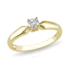 Amour 1/5 Ct Tw Diamond Solitaire Engagement Ring In 10k Yellow Gold In Gold / Gold Tone / Yellow