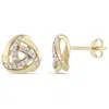 Amour 1/5 Ct Tw Diamond Stud Earrings In 10k Yellow Gold In Yellow Gold