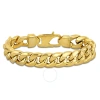 AMOUR AMOUR 15.3MM MIAMI CUBAN LINK CHAIN BRACELET IN 10K YELLOW GOLD