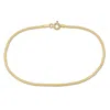 Amour 1.55mm Serpentine Chain Bracelet In 10k Yellow Gold In Yellow