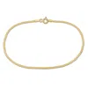 Amour 1.55mm Serpentine Chain Bracelet In 10k Yellow Gold In Yellow
