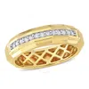Amour 1/5ct Tdw Channel-set Diamond Ring In 14k Yellow Gold In Yellow
