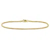 Amour 1.6mm Hollow Round Box Link Bracelet In 10k Yellow Gold -9 In In Yellow