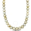 AMOUR AMOUR 18 IN 12-15MM OFF-ROUND GOLDEN SOUTH SEA CULTURED PEARL NECKLACE IN 14K YELLOW GOLD