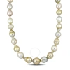 AMOUR AMOUR 18 IN 12-16MM OFF-ROUND GOLDEN SOUTH SEA CULTURED PEARL NECKLACE IN 14K YELLOW GOLD