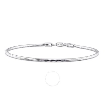 Amour 1.9mm Snake Chain Bracelet In Sterling Silver In Metallic