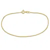 Amour 1mm Diamond Cut Flat Curb Bracelet In 14k Yellow Gold - 7.5 In In Yellow