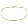 Amour 1mm Diamond Cut Flat Curb Bracelet In 14k Yellow Gold - 9 In In Yellow