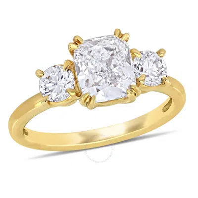 Amour 2 5/8 Ct Tdw Diamond Engagement Ring In 14k Yellow Gold