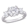 Amour 2 5/8 Ct Tgw Created Moissanite Engagement Ring In 10k White Gold In White