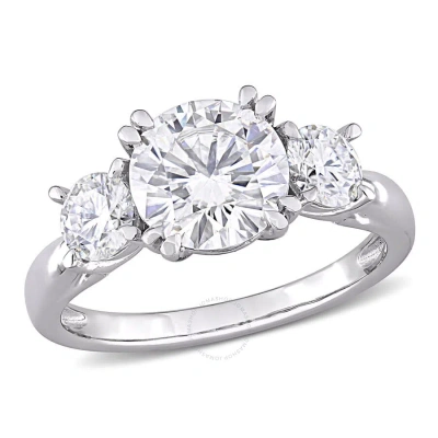Amour 2 5/8 Ct Tgw Created Moissanite Engagement Ring In 10k White Gold