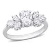 AMOUR AMOUR 2 CT DEW CREATED MOISSANITE ENGAGEMENT RING IN 10K WHITE GOLD