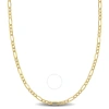 AMOUR AMOUR 2.5MM FIGARO LINK CHAIN NECKLACE IN 10K YELLOW GOLD