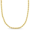 Amour 20 Inch Rope Chain Necklace In 10k Yellow Gold (3 Mm) In Gold