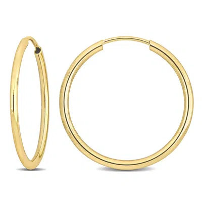 Amour 20mm Hoop Earrings In 14k Yellow Gold