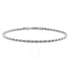 AMOUR AMOUR 2.2MM ROPE CHAIN BRACELET IN STERLING SILVER
