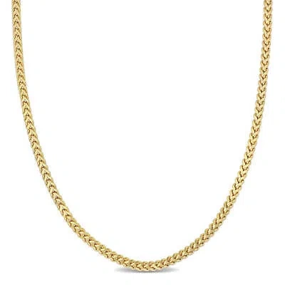 Pre-owned Amour 2.3mm Franco Link Necklace In 10k Yellow Gold, 16 In