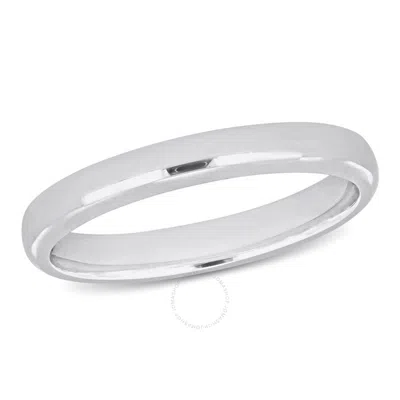 Amour 2.5mm Comfort Fit Wedding Band In 14k White Gold
