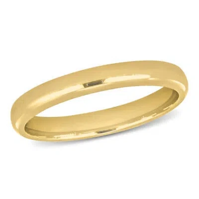 Pre-owned Amour 2.5mm Comfort Fit Wedding Band In 14k Yellow Gold