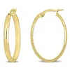 Amour 29mm Oval Hoop Earrings In 10k Yellow Gold In Yellow