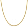 AMOUR AMOUR 2MM HERRINGBONE CHAIN NECKLACE IN 10K YELLOW GOLD