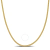 Amour 2mm Herringbone Chain Necklace In 10k Yellow Gold In Yellow
