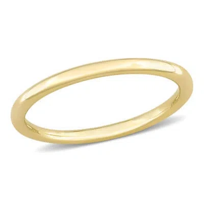 Pre-owned Amour 2mm Wedding Band In 10k Yellow Gold