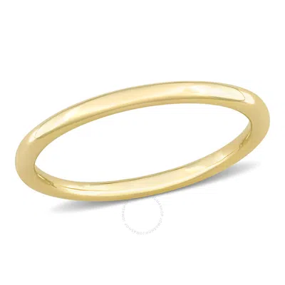 Amour 2mm Wedding Band In 10k Yellow Gold