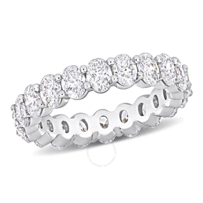 Amour 3 3/4 Ct Tw Oval-cut Diamond Eternity Ring In 14k White Gold