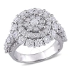 AMOUR AMOUR 3 CT TW DIAMOND CLUSTER RING IN 14K WHITE GOLD