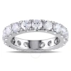 Amour 3 Ct Tw Diamond Full-eternity Band In 14k White Gold In White