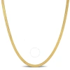 AMOUR AMOUR 3.5MM FLEX HERRINGBONE CHAIN NECKLACE IN 10K YELLOW GOLD