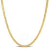 AMOUR AMOUR 3.5MM FLEX HERRINGBONE CHAIN NECKLACE IN 10K YELLOW GOLD