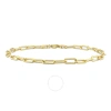 Amour 3.5mm Oval Link \bracelet In Yellow Plated Sterling Silver In Yellow