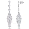 AMOUR AMOUR 32 1/5 CT TW DIAMOND CHANDELIER BEADED EARRINGS IN 18K WHITE GOLD