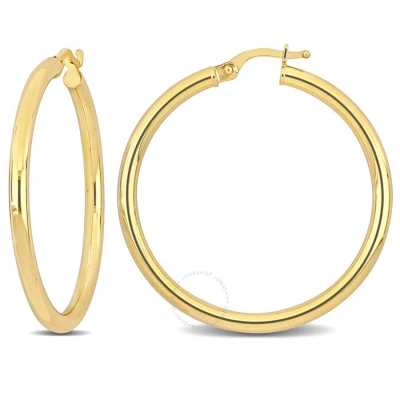 Amour 35 Mm Thin Hoop Earrings In 18k Yellow Gold