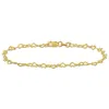 Amour 3mm Heart Link Bracelet In 14k Yellow Gold - 7.5 In. In Yellow