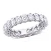 AMOUR AMOUR 4 CT DEW CREATED MOISSANITE ETERNITY RING IN 14K WHITE GOLD